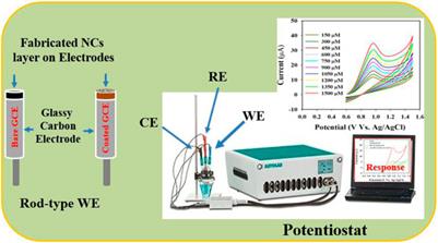 Efficient nitrite determination by electrochemical approach in liquid phase with ultrasonically prepared gold-nanoparticle-conjugated conducting polymer nanocomposites